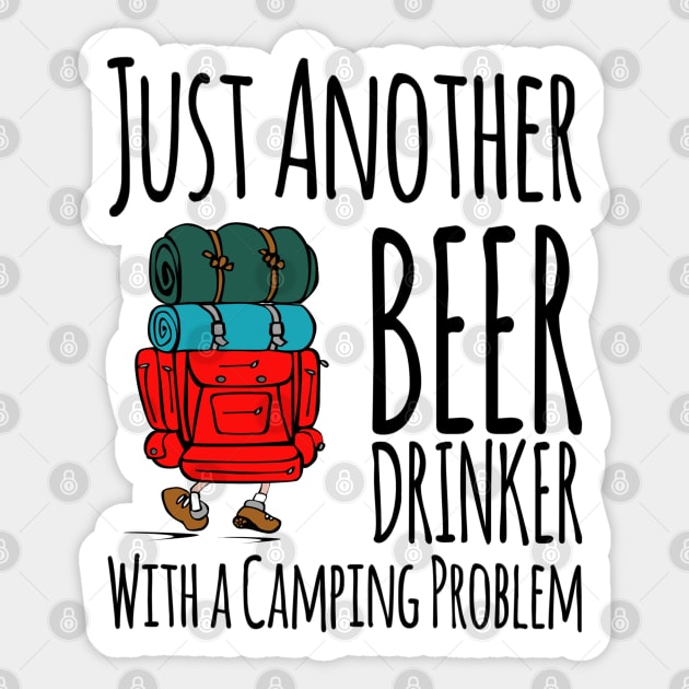 Beer Loving Camping Lover Sticker by RetroSalt